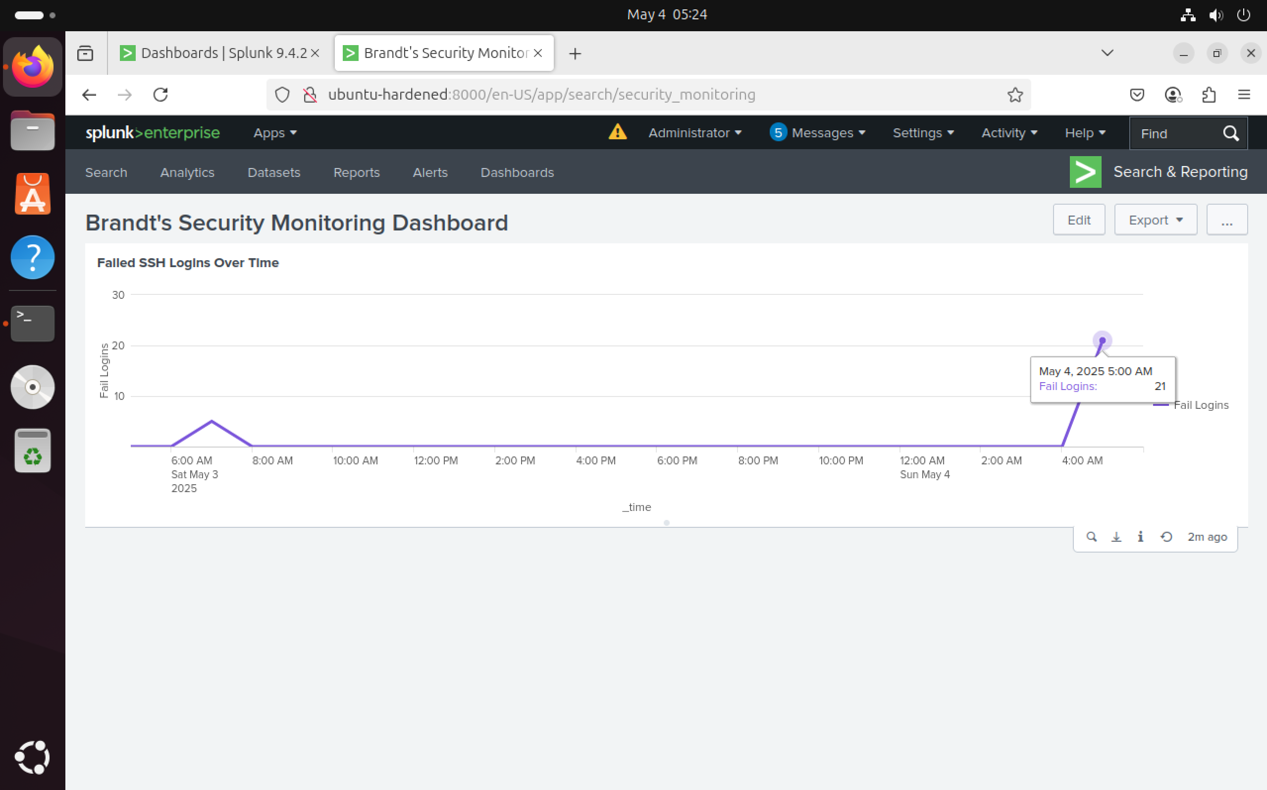Splunk Dashboard 2